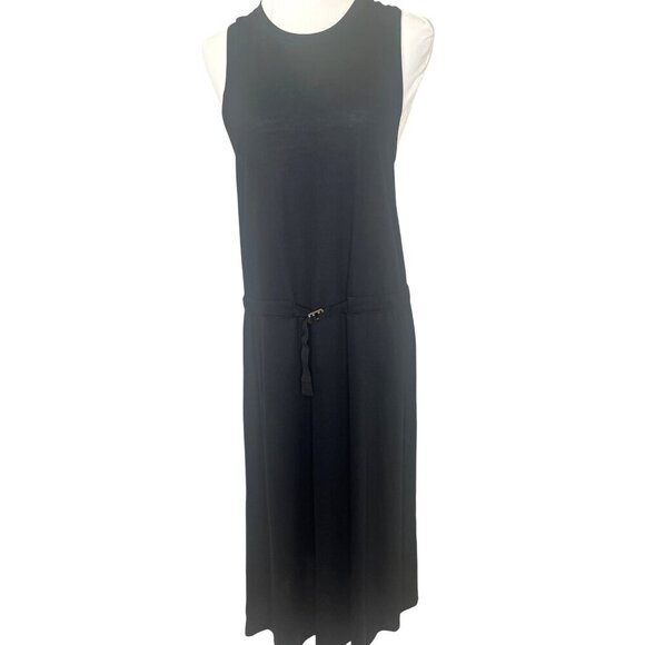 Rag & Bone Rower Belted Midi Dress NEW with Tags Black Color Size Large Ladies - Picture 2 of 13